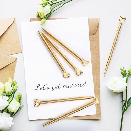 Bolígrafos bonitos con corazón perfectos para organizar eventos y mesas de firmas 2