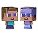 Mattel Minecraft Flippin’ Figs Figures with 2-in-1 Fidget Play, 3.75-inch Scale Toy with Large Head & Pixelated Design (Characters May Vary)