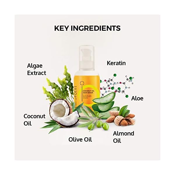 Perfect-Hair-Coconut-Oil-Hair-Serum-Natural-Hair-Oil-Infused-with-Raw-Virgin-Olive-Oil-Sweet-Almond-and-Keratin-Smoothing-Hair-Oil-for-Frizzy-Dry-Damaged-Hair-50ml-1-Pack Perfect Hair Coconut Oil Hair Serum - Natural Hair Oil Infused with Raw Virgin Olive Oil, Sweet Almond and Keratin - Smoothing Hair Oil for Frizzy, Dry & Damaged Hair - 50ml (1 Pack)