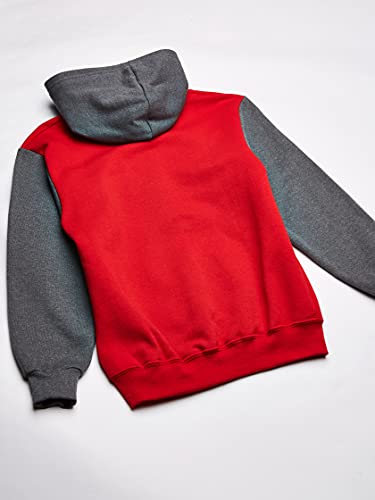 Fruit of the Loom boys Fleece Sweatshirts, Hoodies, Sweatpants & Joggers Shirt, Full Zip - True Red, X-Small US3