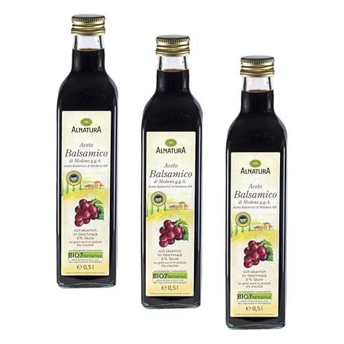 Alnatura Bio Aceto Balsamico di Modena, 3er Pack (1 x 500 g)