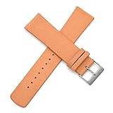 22mm Spring Bar Genuine Leather Watch Strap Replacement for Skagen (Khaki)