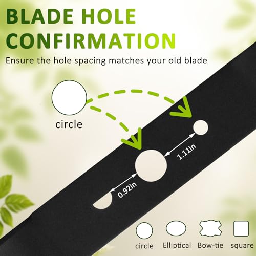 Ketofa Lawn Mower Blade - Hole Confirmation