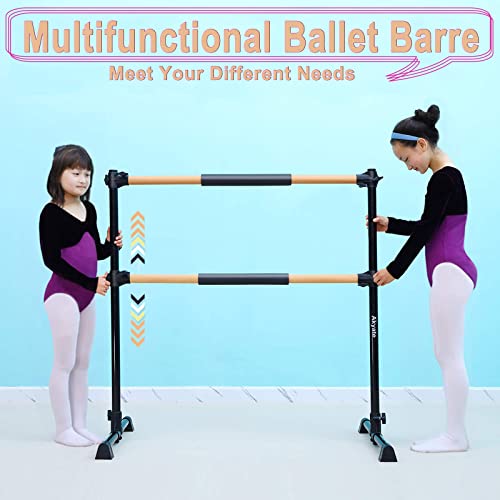 Akyate New 4Ft Adjustable & Portable Freestanding Ballet Barre With, Heavy Duty Dancing Stretching Ballet For Home,Dance Barre, Fitness Ballet Bar #TOP5