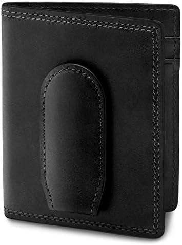 Bosca Men's Wallet, Dolce Leather Front Pocket Bifold Wallet with Magnetic Clip image 5
