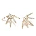 Onnea Detachable Crystal Fan Spike Ear Jackets, Hypoallergenic