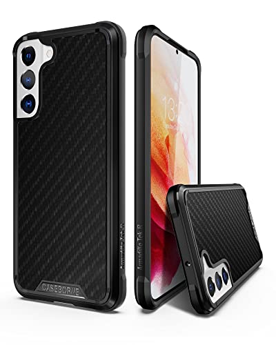 CaseBorne R Series Compatible with Samsung Galaxy S22+Plus 5G Case - Shockproof Protective, Military 12ft Drop Tested, Durable Aluminum Frame - Aramid Fiber - Black