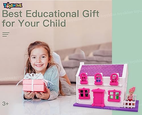 Toyshine Naira's Home Sweet Dream DIY Dollhouse Set with 1 Doll and Furniture, Accessory