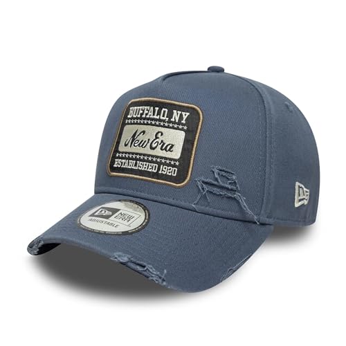 New Era Patch Distressed 9Forty E-Frame Cap Dunkelblau - One-Size
