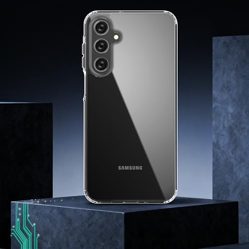 Image of ONES for Samsung Galaxy A26 5G Slim Case Clear, PC + TPU Hybrid, Military-Grade Drop Guard, Anti-Yellowing, Anti-Slip, Shockproof Silicone Hard Cover, Scratch Resistant, Transparent Case