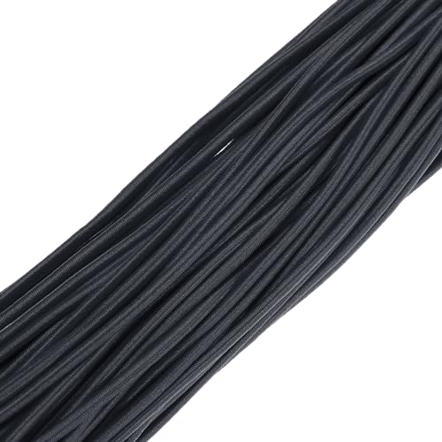 PATIKIL 109 Yards(100m) Bungee Cord Elastic Cord Heavy Stretch String Rope 2mm Dark Grey for Crafting DIY Sewing Hook Straps Camping Tie Down Strap - Image 4