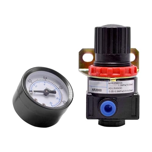 Régulateur de pression AR2000 mini vanne de traitement 1/4'' pour air comprimé stable
