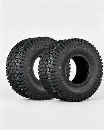 Lawn Mower Tires 20x8.00-8 4PR Tubeless Turf Tires Set of 2 for Riding Mower Garden Tractor Golf Cart Tires Only Wheel Not Included