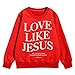 I Am A Child Of God Teen Girls' Christian Sweatshirt Cute Preppy Long Sleeve Fashion Sweatshirts Pullover Shirt Fall Clothes Zc19- Red 9-10 Years