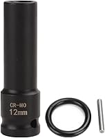 Vista 19 de FLZOSPER Toma de impacto de 6 puntos de 1/2 pulgada x 0.394 in de profundidad, 42 CR-MO