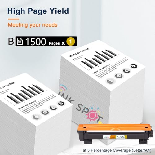 Image of TN-1020 Black Toner Cartridge for Brother HL-1111 /1201 /1211W /DCP-1511 /1514 /1601 /1616NW /MFC-1811 /1814 /1911NW......