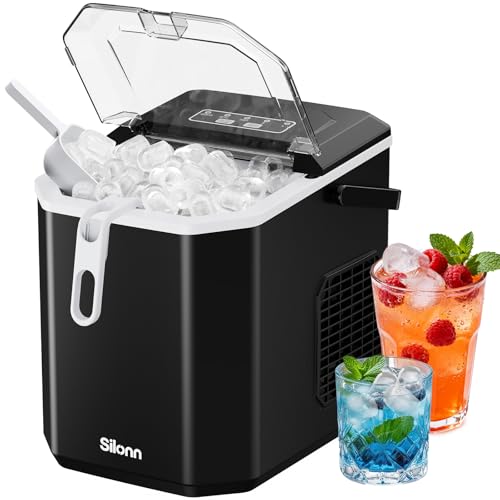 Silonn Ice Maker Countertop, Portable...