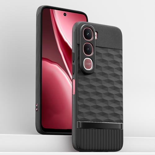 Image of Pikkme Back Cover for Vivo Y31 5G Camera Protection 3D Hexa Cube Design Silicone Protective Bumper Case (Black)