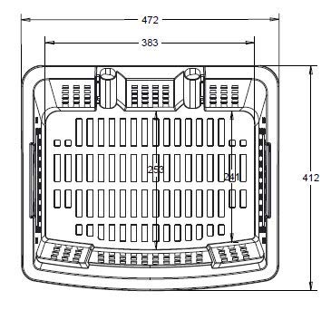 GERSO Einkaufstrolley 55 Liter rot mit Rollen ABS-Kunststoff, Einkaufskorb fahrbar bunt – Bild 4