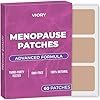Menopause Relief Patches (Pack of 60) – 100% Natural Patch – with Biotin, D, Turmeric Curcumin, B12 – Enhanced Formula