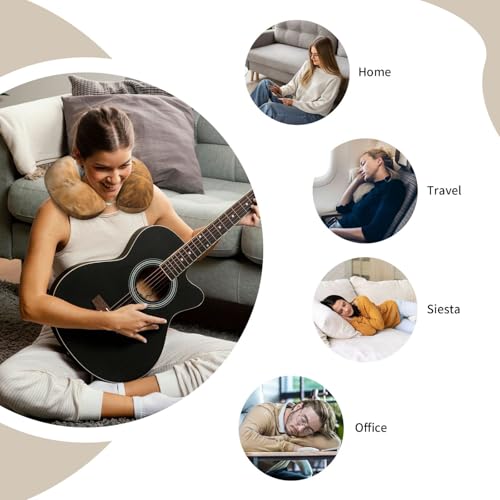Almohada de viaje espuma viscoelástica suave y lavable miniatura 7