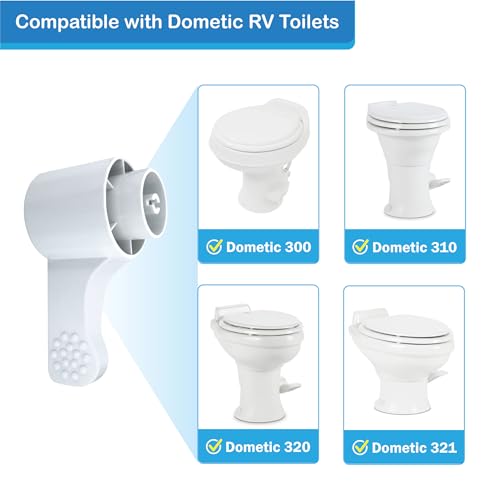 Image of Upgraded Flush Pedal for Dometic 310, 320, 300, 321 RV Toilet Parts, Injection Molded from Reinforced ABS+PP Blend, Foot Pedal Replacement