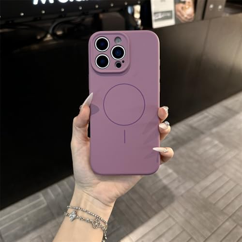 Funda de Silicona líquida Candy para iPhone 16 E Plus 15 14 13 12 Pro 11 X XR XS MAX con Carga inalámbrica, Suave, Color Grosella Negra, para iPhone 16 Pro MAX