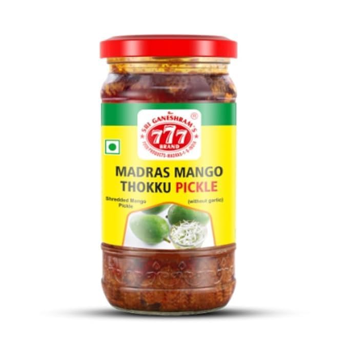 777 Mango Thokku Pickle Pack of 2 x 300g | South Indian Grated Mango Pickle | Tangy & Spicy-image-9