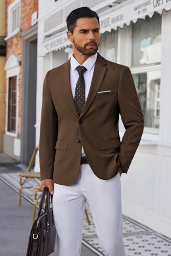 COOFANDY Men's Blazer Business Suit Jacket Slim Fit Two Button Casual Sport Coats2