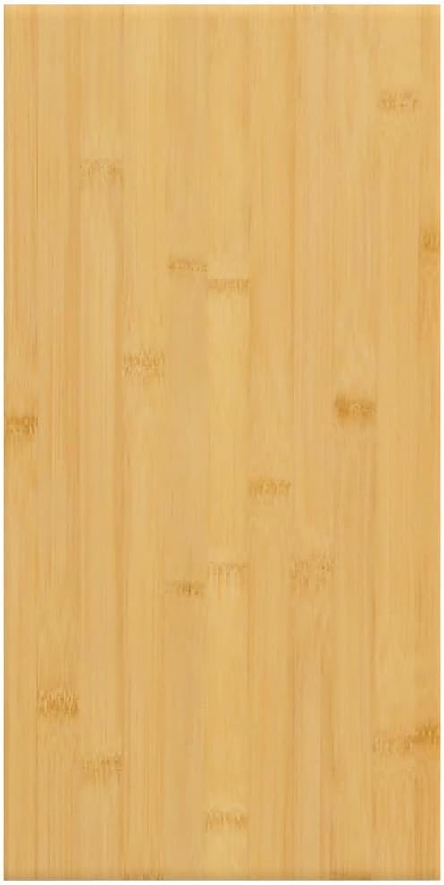 Small Bamboo Wall Shelf with Varnish Finish, 7.9x15.7x0.6 Inch Floating Ledge for Bathroom, Kitchen, Dining Room Decor