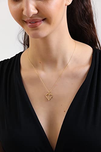 100% 14k Real Gold Necklace - Dainty Charm Necklaces for Women, Mom, Grandma, Daughter | Pendant Jewelry for Her Birthday, Valentines Day or Mothers Day Gifts 18''4