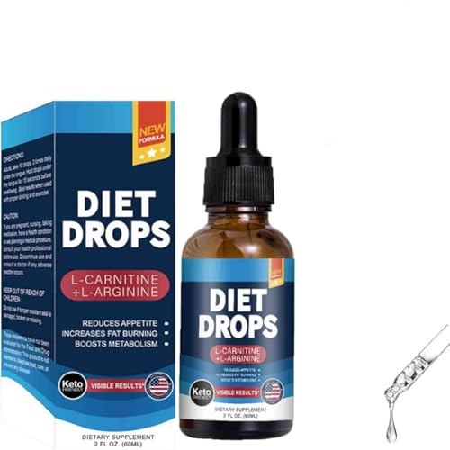 Gotas de vitaburn, gotas de adelgazamiento de vitaburn, ingredientes naturales para el bienestar, los antojos de control y quemar grasa naturalmente, apoyo energético, mujeres y hombres (1pcs)