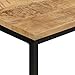 MNISDFL Industrial Console Table with Solid Rough Mango Wood Top and Matte Black Iron Legs, Rustic Entryway Table for Home Decor, Sturdy Display Surface for Plants and Photos,
