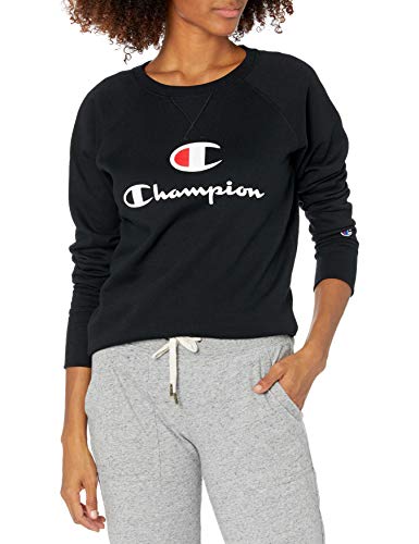 Champion Women's Crewneck, Black, Small