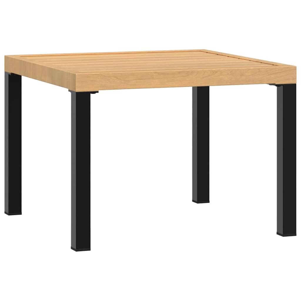 vidaXL Stolik kawowy do ogrodu, czarny, 55x55x39,5 cm, malowana stal, stolik do ogrodu, stolik na taras, stolik, stoliki do ogrodu