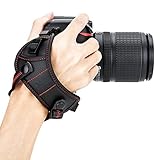 JJC Deluxe DSLR Camera Hand Strap with Quick Release Plate for Nikon D850 D750 D780 D500 D7500 D7200 D3500 D3400 D5600 D5500 D5300 D5200 D3300 D3200 D7100 D810 D800 D600 D610 D5 D4s D4 D3s & More DSLR