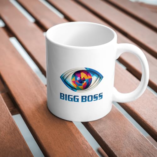 Image of Bigg Boss Inspired Fan Mug | Reality Show Theme Ceramic Cup | 330 ml Glossy Finish | Microwave & Dishwasher Safe | Entertainment Show Inspired Gift for Friends & TV Lovers