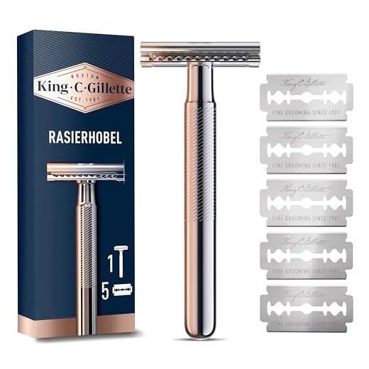 King C. Gillette Men's Safety Razor - Durable and Sharp Blades, Razor