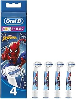 Oral-B Power Kids Wymienne Końcówki do Elektrycznej Szczoteczki do Zębów, Wielokolorowe, 4 sztuki
