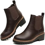 Women's Wedge Chelsea Boots Elastic Platform Lug Sole Slip on Ankle Booties