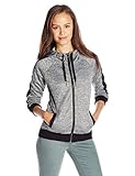 Southpole Junior's Marled French Terry Full Zip Hoodie Sweatshirt