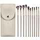 iCovalescent 10 Stück Pinselset Makeup, Professionelles Make up Pinsel set, Puder Foundation Lidschatten Concealer Eyeshadow Schmink Pinsel Mit Schminktasche