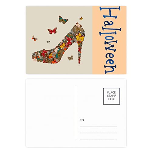 Lot 20 cartes postales Halloween chaussures talons hauts pour offrir à vos proches