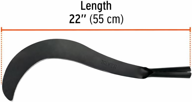 Truper Agricultural Machete, Soil Work Cultivation Replacement Head, 22-Inch (55 cm) Length, Steel Blade, No Handle Included (Model CZN-22/15859)