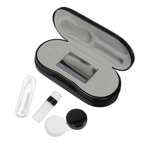 Set Di Occhiali e Custodia Scatola Portaoggetti a Doppio Design Per Viaggi e Uso Quotidiano