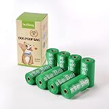 Lesibag Extra Thick and Leak-proof Dog Poop Bags, 120 Count, 9 x 13 Inches, 15 Bags Per Roll (Green)