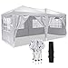 Produktbild OUTCAMER Pavillon 3x3m/3x6m Pavillon Faltbar Partyzelt Faltpavillon Wasserdicht Gartenpavillon Popup Pavillon mit 7 Seitenteilen für Garten, Terrasse, Party, Markt
