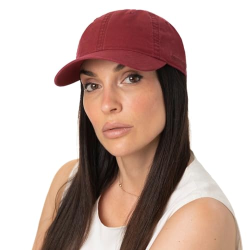 Stetson Ducor Sun Guard Fullcap Herren Baseballcap aus Bio-Baumwolle nachhaltig Frühjahr Sommer Cap mit Sonnenschutz UV 40 Stonewashed-Look Outdoorcap beige XL (60-61 cm)