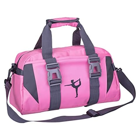 Sport Gym Bags for Women Yoga Bag Ballet Dance Duffle Bag for Girls Overnight Bags for Girls Weekend Bags (S, Pink) Cover
