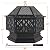 Yaheetech 26in Fire Pits for Outside Hex Shaped Fire Pit Wood Fire Pit Outdoor Fireplace for Bonfire Patio Picnic BBQ, with Spark Cover, Fire Poker